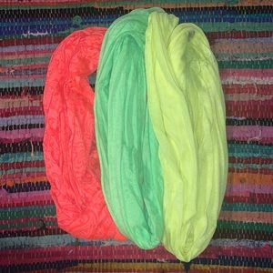 4 Neon Infinity Scarf bundle